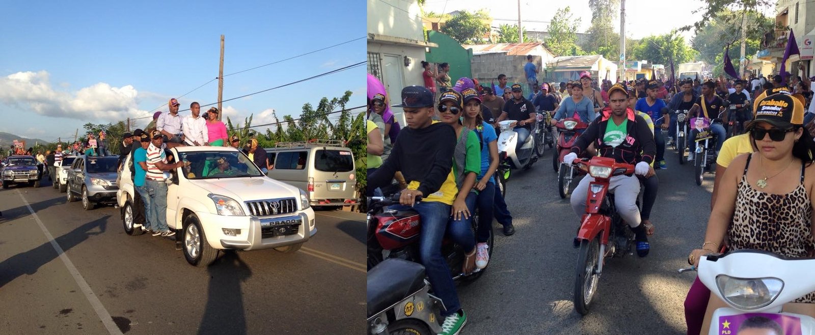 Juan Francisco Caraballo realiza exitosa caravana en Moca